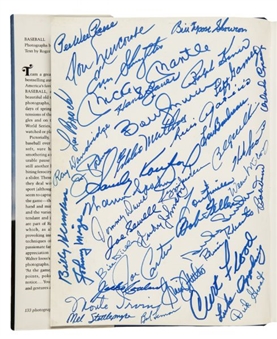 1984 “Baseball” Pictorial Book Signed by 139 Players with over 80 HOFers including Mantle (2), Koufax (3), DiMaggio and Ted Williams 